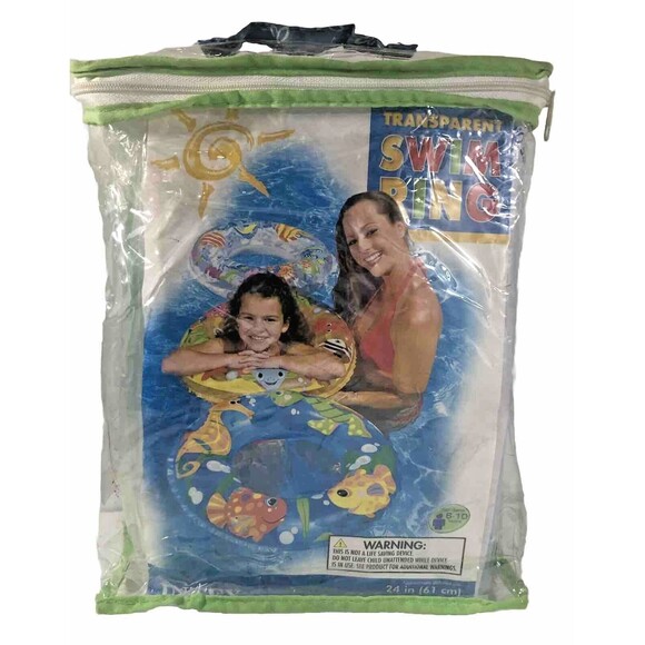 6 Inflatables Beach Pool Swim Rings 24”-30" & 17.5” Beach Balls for Kids 4-10 - Picture 8 of 8